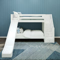 Classic Twin XL Bunk Bed with Slide and Stairs