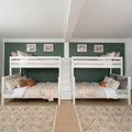 Classic Quad Bunk Bed with Stairs