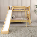 Classic Twin Bunk Bed with Slide