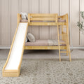 Classic Twin Bunk Bed with Slide
