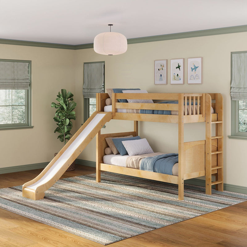 Classic Twin Bunk Bed with Slide