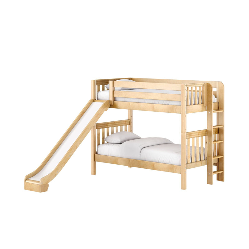 Classic Twin Bunk Bed with Slide
