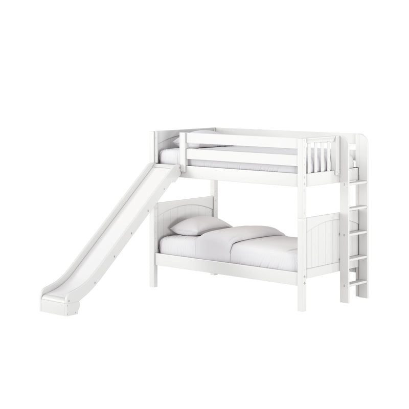 Classic Twin Bunk Bed with Slide