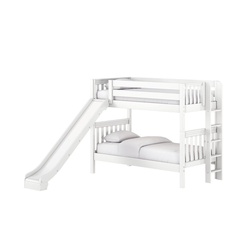 Classic Twin Bunk Bed with Slide