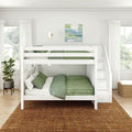 Classic Full Bunk Bed with Stairs