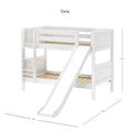 Classic Twin Bunk Bed with Slide