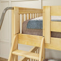 Full + Twin Corner Triple Loft Bunk Bed