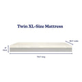 Dimensions of Twin XL-Size Mattress: 79.5 inches long, 38.5 inches wide, 8 inches thick, for optimal comfort.