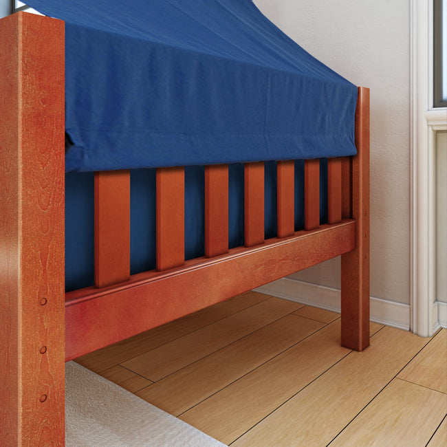 YO22 CS : Kids Beds Twin Toddler Bed with Tent, Slat, Chestnut