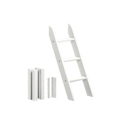 1413-002 : Component Low Loft Legs with Angle Ladder, White