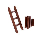 1413-003 : Component Low Loft Legs with Angle Ladder, Chestnut