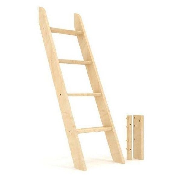 1423-001 : Component Low Bunk over Mid Loft Angle Ladder, Natural