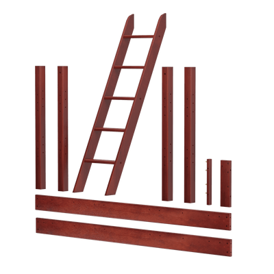 1534-003 : Component High Loft Angle Ladder Kit w/ XL long cross member, Chestnut