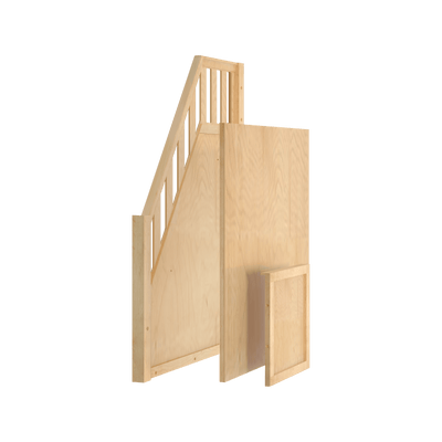 1741-001 : Component Mid Loft/Low Bunk Banister and Panels, Natural
