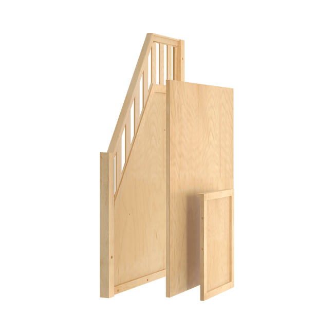 1751-001 : Component High Loft Banister and Panels, Natural