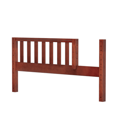 1772-003 : Component Low Queen Bed End with Opening (78cm), Chestnut