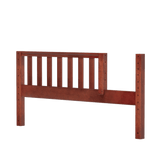 1772-003 : Component Low Queen Bed End with Opening (78cm), Chestnut