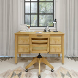 2455-001 : Furniture 4 Drawer Student Desk, Natural