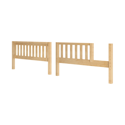 651-001 : Component BX Slat Bed End & Bed w/ Opening (Full), Natural
