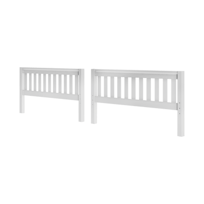 801-002 : Component Queen Slat Bed End Low/Low, White
